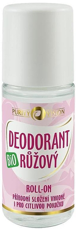 Шариковый дезодорант с розовой водой - Purity Vision Bio — фото N1