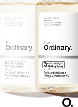 The Ordinary Glycolic Acid 7% Exfoliating Toner - Обновляющий тоник с гликолевой кислотой 7% — фото N5