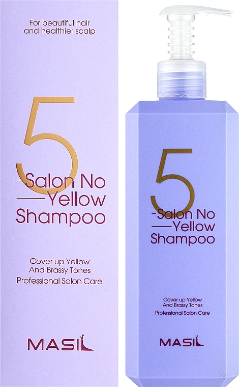 Шампунь против желтизны волос - Masil 5 Salon No Yellow Shampoo — фото N2