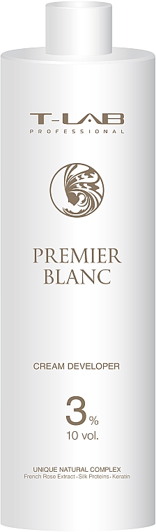 Крем-проявитель 3% - T-LAB Professional Premier Blanc Cream Developer 10 vol 3% — фото N2
