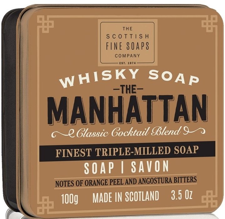 Мыло "Манхеттен" - Scottish Fine Soaps The Manhattan Soap In A Tin — фото N1
