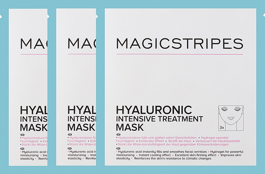 Інтенсивна зволожувальна маска з гіалуроновою кислотою - Magicstripes Hyaluronic Intensive Treatment Mask — фото N1