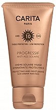 Духи, Парфюмерия, косметика Солнцезащитный крем для лица SPF 10 - Carita Progressif Anti-Age Solaire Protecting And Moisturising Sun Cream For Face