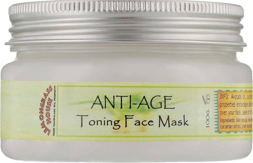 Маска для лица "Для возрастной кожи" - Lemongrass House Anti-Age Toning Face Mask — фото N1