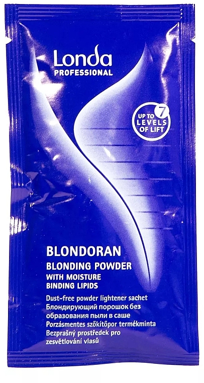 Осветляющая пудра для волос без образования пыли - Londa Professional Blondoran Dust-Free Lightening Powder With Hydroprotect (саше) — фото N1