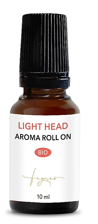 Смесь эфирных масел для облегчения головной боли, роликовая - Fagnes Aromatherapy Bio Light Head Aroma Roll-On — фото N1