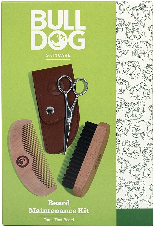 Набор аксессуаров для усов и бороды - Bulldog Skincare Beard Maintenance Kit — фото N1