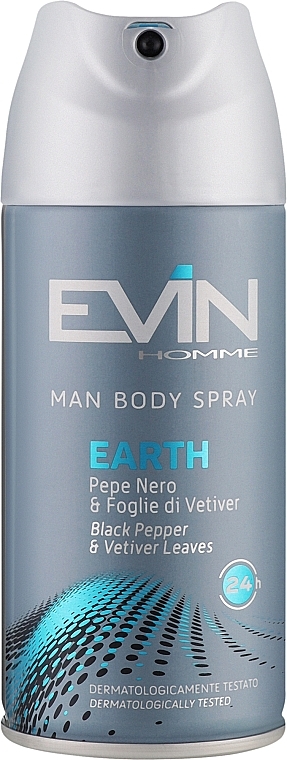 Дезодорант-спрей "Earth" - Evin Homme Body Spray — фото N1
