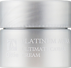 Антивіковий живильний крем "Розкіш платини" - Ottie Platinum Aura Ultimate Caviar (міні) — фото N1