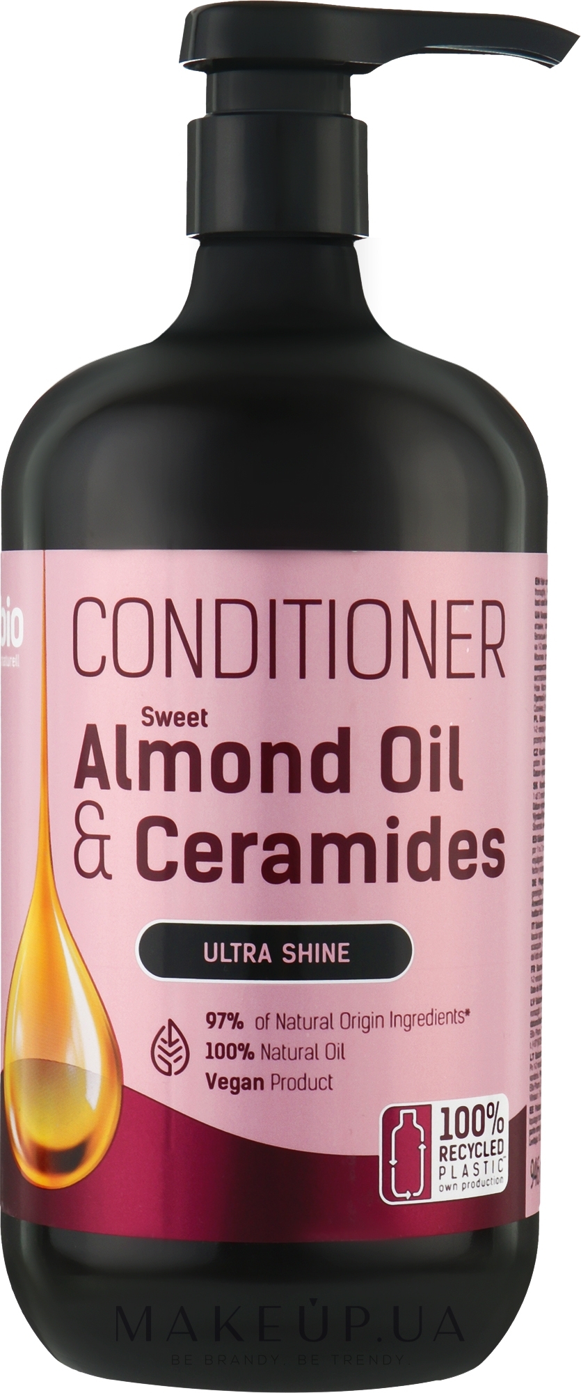 Кондиционер для волос "Ультраблеск" - Bio Naturell Sweet Almond Oil & Ceramides Conditioner  — фото 946ml