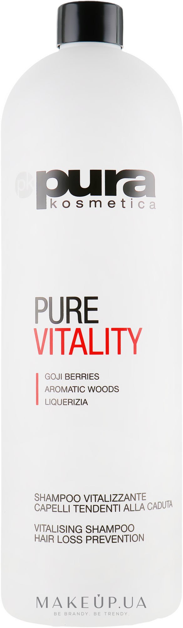 Шампунь против выпадения волос - Pura Kosmetica Pure Vitality Shampoo — фото 1000ml