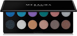 Духи, Парфюмерия, косметика Палетка сияющих теней - Mesauda Milano Vibrant Eyeshadow Palette