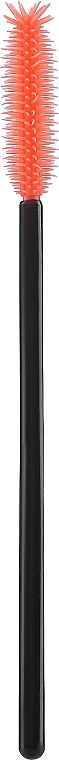 Щеточка силиконовая для ресниц и бровей "Ананас", черно-оранжевая - Lash Brow — фото N2