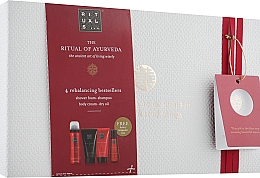 Духи, Парфюмерия, косметика Набор - Rituals The Ritual of Ayurveda Balancing Treat (sh/oil/75ml + dry/oil/50ml + sh/gel/50ml + b/cr/70ml)