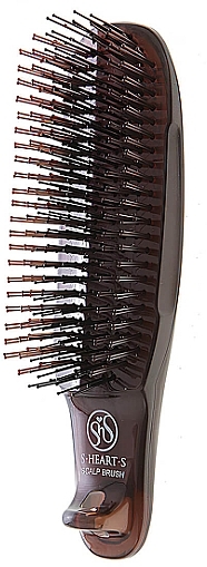 Массажная щетка для волос, жесткая - S-Heart-S Scalp Brush Kom — фото N1