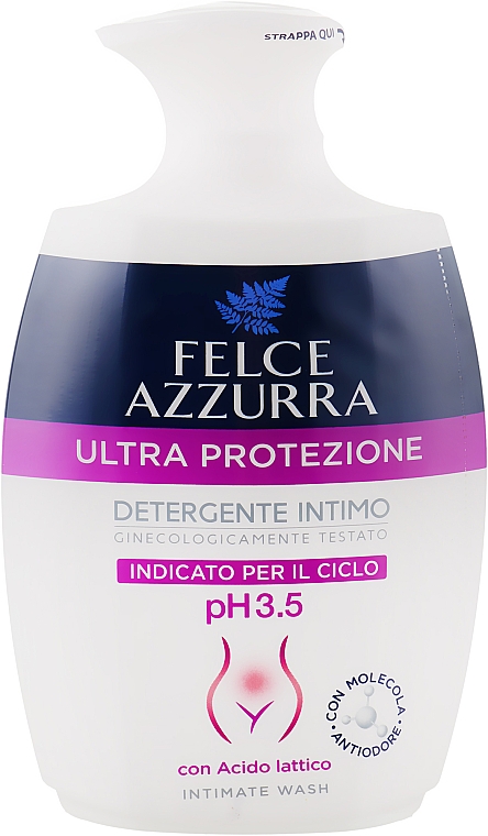 Рідке мило для інтимної гігієни "Ультразахист" - Felce Azzurra Lactide Acid Intimate Wash — фото N1
