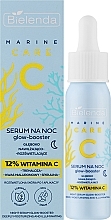 Сыворотка-усилитель сияния на ночь - Bielenda C Marine Care Night Serum Glow-Booster Deeply Moisturizing And Illuminating  — фото N2