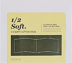 Духи, Парфюмерия, косметика Косметические диски - Missha 1/2 Soft Cotton Pads