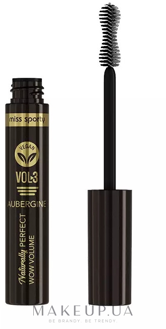 Туш для вій - Miss Sporty Naturally Perfect Mascara Vol. 3 Wow Volume — фото Aubergine