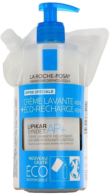 Набір - La Roche-Posay Lipikar (cleansing/cream-gel/2x400ml) — фото N1