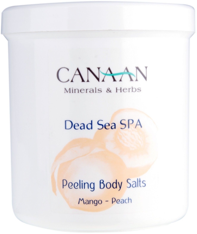 Сіль-пілінг для тіла - Canaan Minerals & Herbs Peeling Body Salts Mango-Peach — фото N1