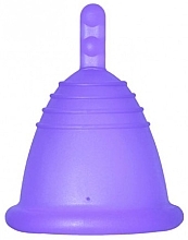Парфумерія, косметика Менструальна чаша з петлею, розмір L, фіолетова - MeLuna Sport Shorty Menstrual Cup Ring
