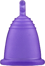 Духи, Парфюмерия, косметика Менструальная чаша с ножкой, размер S, темно-фиолетовый - MeLuna Sport Menstrual Cup Stem