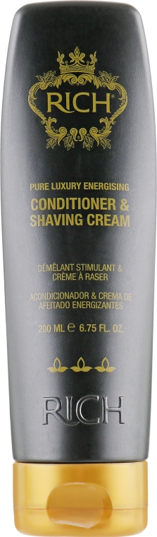 Кондиционер-крем для бритья, придающий энергию - Rich Pure Luxury Energising Conditioner & Shaving Cream — фото N1