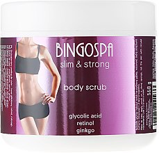 Скраб для тіла - BingoSpa Slim & Strong Glycolic Acid, Retinol & Ginkgo Body Scrub — фото N1