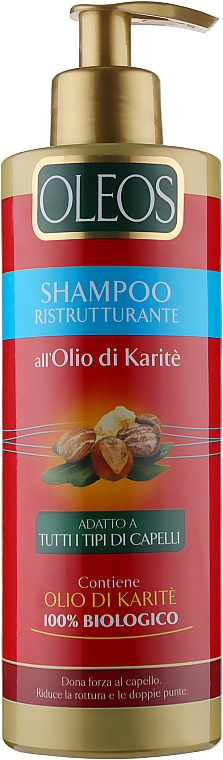 Шампунь з олією каріте - Oleos Shampoo — фото N1