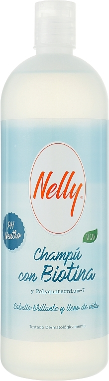 Шампунь для об'єму волосся - Nelly Biotin Shampoo — фото N1