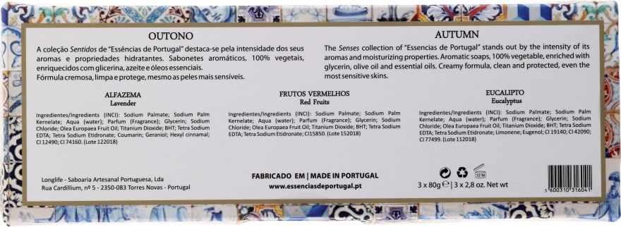 Набір - Essencias De Portugal Aromas Collection Autumn Set (soap/3x80g) — фото N2