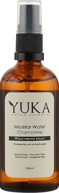 Міцелярна вода з ромашкою для чутливої шкіри обличчя - Yuka Micellar Water — фото N1
