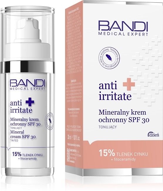 Мінеральний сонцезахисний крем для обличчя - Bandi Medical Expert Anti Irritated Mineral Cream SPF30 — фото N2