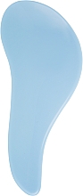 Распутывающая расческа "Стайл-мини", светло-голубая с голубым - Ласковая — фото N4