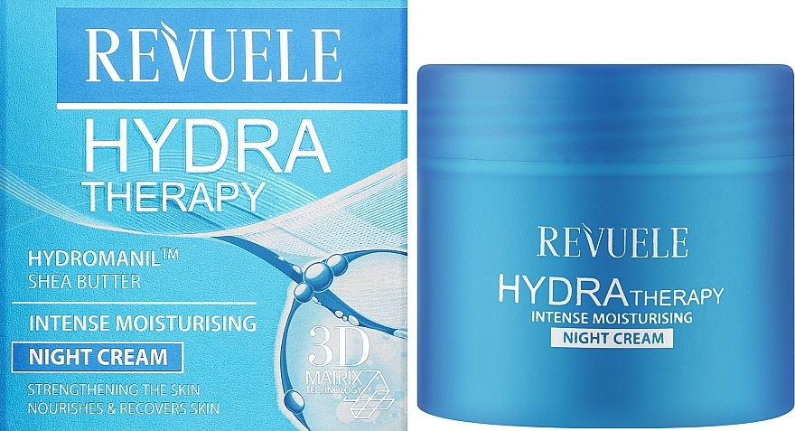 Интенсивный увлажняющий ночной крем для лица - Revuele Hydra Therapy Intense Moisturising Night Cream — фото N2