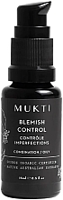 Духи, Парфюмерия, косметика Сыворотка для лица "Контроль пятен" - Mukti Organics Blemish Control