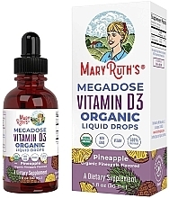 Духи, Парфюмерия, косметика Жидкие капли "Витамин D3" со вкусом ананаса - MaryRuth Organic Megadose Vitamin D3 Liquid Drops Pineapple