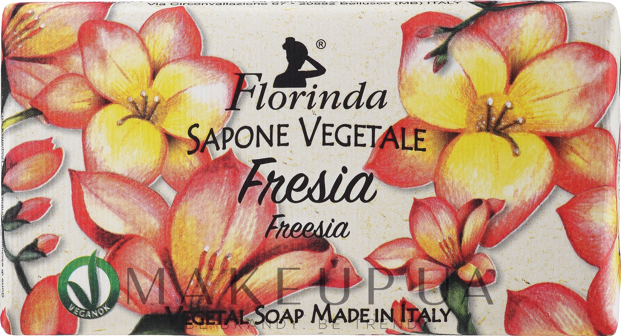 Мило натуральне "Фрезія" - Florinda Sapone Vegetale Freesia — фото 100g