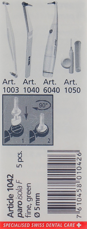 Довга міжзубна щітка 5мм (5шт) - Paro Swiss Isola F — фото N3