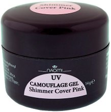 Духи, Парфюмерия, косметика Строительный гель - Naomi UV Camouflage Gel Shimmer Cover Pink