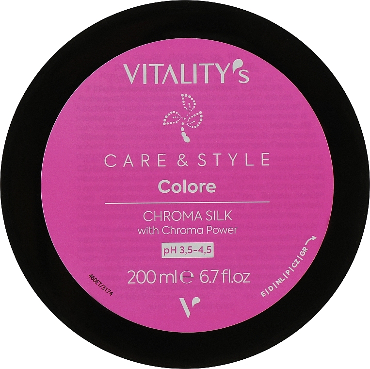 Маска для фарбованого волосся - Vitality's C&S Colore Chroma Silk Mask — фото N2