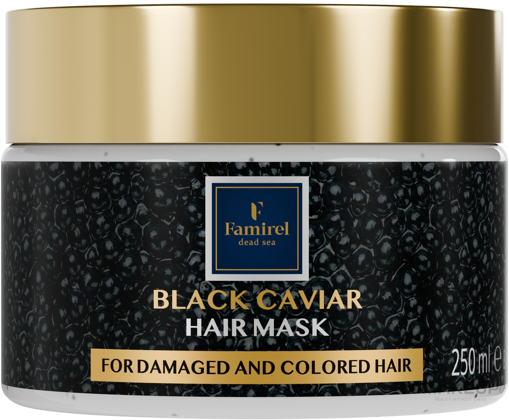 Маска для волосся з екстрактом чорної ікри - Famirel Black Caviar Hair Mask — фото 250ml