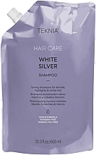 Духи, Парфюмерия, косметика Тонирующий шампунь для нейтрализации желтого оттенка волос - Lakme Teknia White Silver Shampoo (дой-пак)