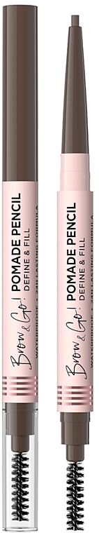 Помада-карандаш для бровей - Eveline Cosmetics Brow & Go Pomade Pencil 