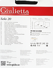 Колготки для женщин "Solo" 20 den, nero - Giulietta — фото N2