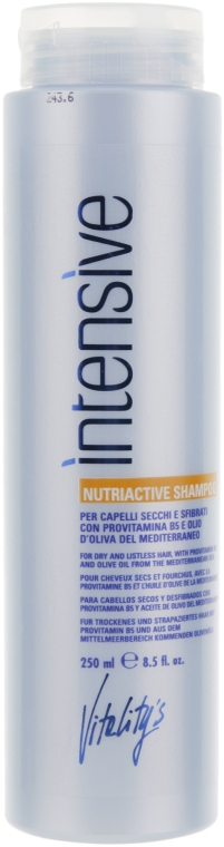 Живильний шампунь для сухого і пошкодженого волосся - vitality's Intensive Nutriactive Shampoo — фото N2