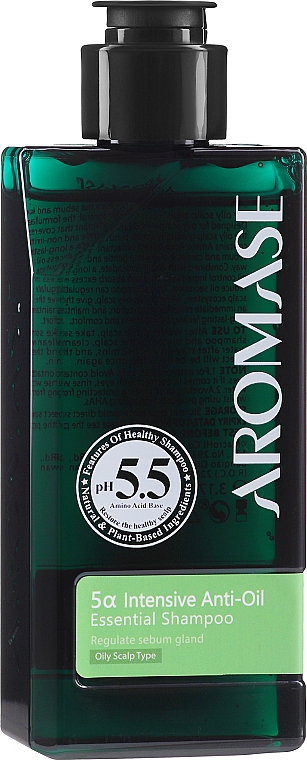 Интенсивный шампунь для жирной кожи головы с эфирным маслом - Aromase 5a Intensive Anti-Oil Essential Shampoo — фото N1