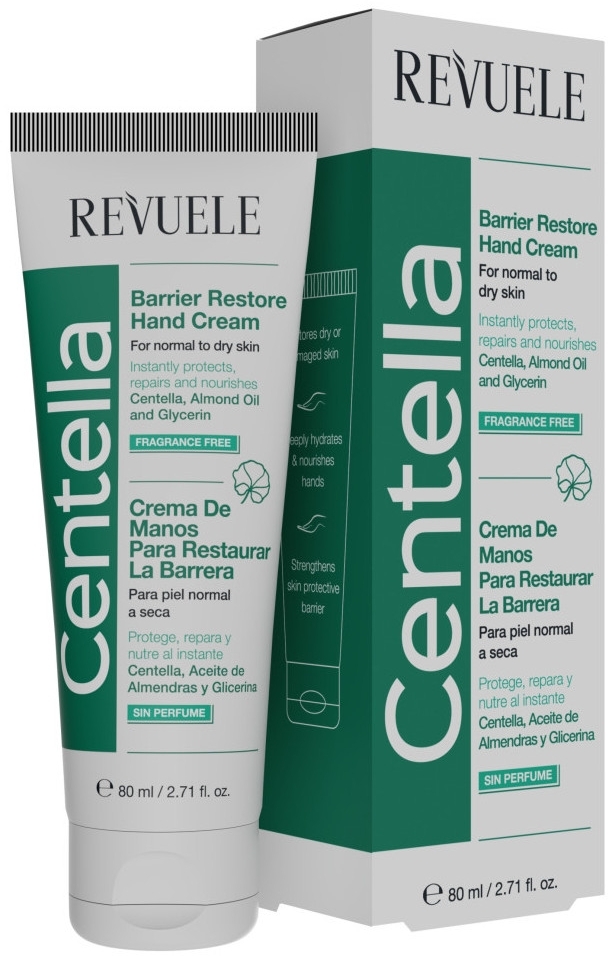 Відновлюючий крем-бар`єр для рук - Revuele Centella Barrier Restore Hand Cream — фото 80ml