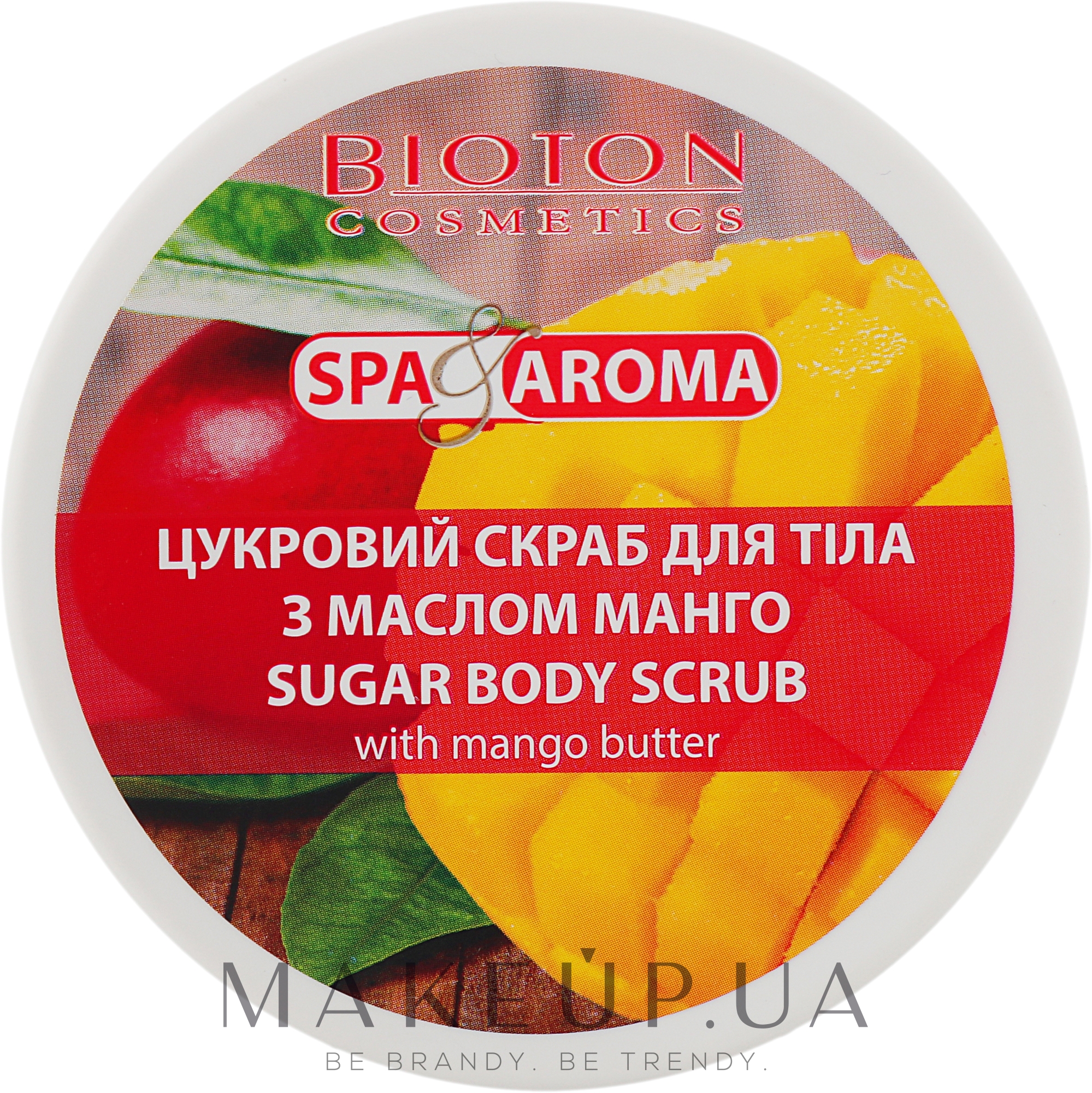 Сахарный скраб для тела с маслом манго - Bioton Cosmetics Spa & Aroma — фото 250ml